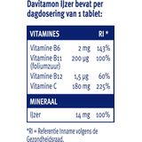 Davitamon IJzer met Vitamine C en B12 Tabletten