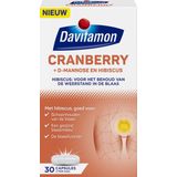 Davitamon Cranberry - Cranberry capsules met D-Mannose en Hibiscus- Voedingssupplement - 30 capsules