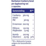 Davitamon Cranberry - Cranberry capsules met D-Mannose en Hibiscus- Voedingssupplement - 30 capsules