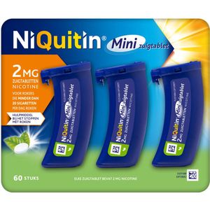 NiQuitin - Minizuigtabletten - Mint - 2.0mg - Suikervrij