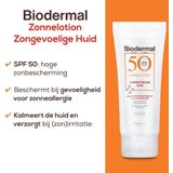 Biodermal Zonnelotion Gevoelige Huid - zonnebrand voor de gevoelige huid - Spf 50 - 100 ml - ook geschikt voor kinderen
