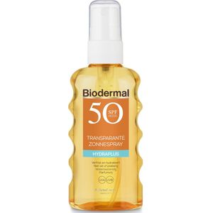 Biodermal Zonnebrand - Hydraplus - Transparante zonnespray - zonnebrand spray SPF 50 - 175ml