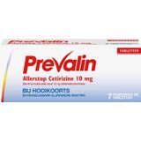 Prevalin Allerstop 10mg Cetirizine - hooikoorts tabletten - 7 hooikoortstabletten