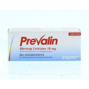 Prevalin Allerstop Cetirizine 10 mg - 1 x 21 tabletten
