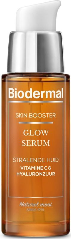 Biodermal Skin Booster Glow serum – Serum voor een stralende huid met hyaluronzuur en Vitamine C - Hyaluronzuur serum 30ml
