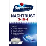 Davitamon Nachtrust 3-in-1 – Voedingssupplement – 20 nachtrust tabletten