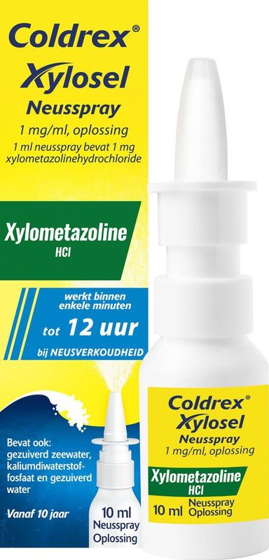 Coldrex Xylosel Neusspray 1.0mg/ml Xylometazolinehydrochloride - 1 x 10 ml