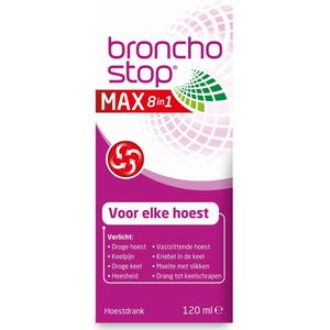 Bronchostop hoestdrank MAX 8-in-1  - Hoestdrank voor elke hoest - 120 ml