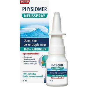 Physiomer 100% natuurlijk - Neusspray bij neusverkoudheid - 20 ml