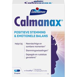 Davitamon Calmanax Positieve stemming & Emotioneel balans - 30 capsules - Voedingssupplement