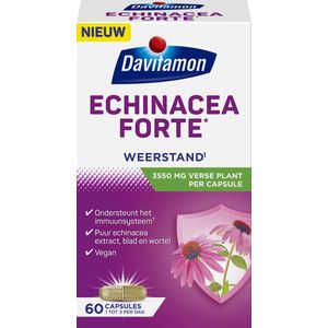 Davitamon Echinacea Forte* - VEGAN - Echinacea purpurea - 60 capsules - Voedingssupplement