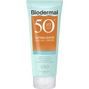 Biodermal Hydraplus Ultralichte Zon Gel-Crème SPF 50 - Zonnebrand met Factor 50 - Zonnebrand met hyaluronzuur