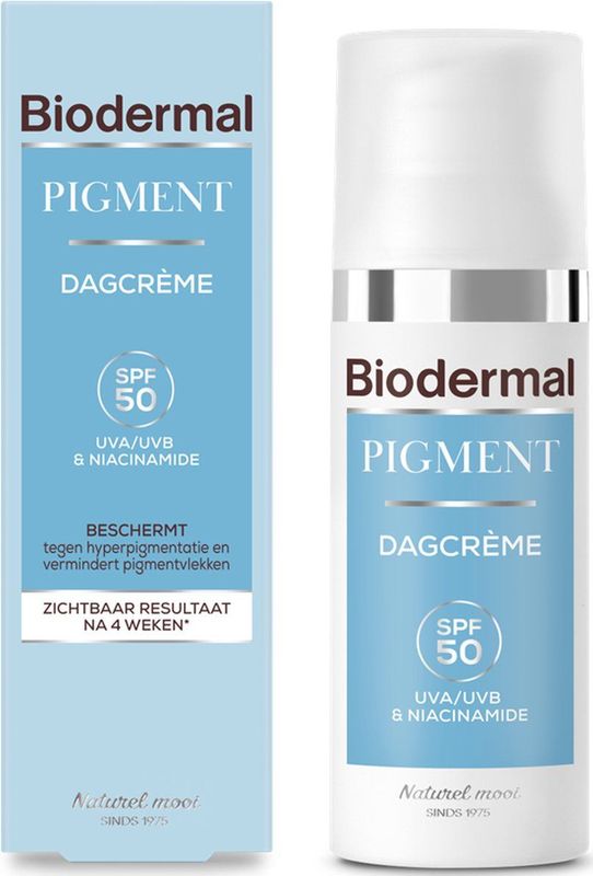 Biodermal Pigment Dagcrème - SPF 50 - vermindert hyperpigmentatie, zoals pigmentvlekken - pigmentvlekken creme - 50 ml