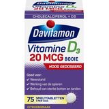 Davitamon - Vitamine D3 - Smelttabletten - 20mcg - 75 stuks