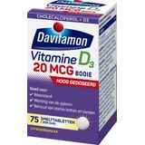 Davitamon - Vitamine D3 - Smelttabletten - 20mcg - 75 stuks