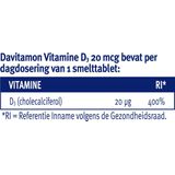 Davitamon - Vitamine D3 - Smelttabletten - 20mcg - 75 stuks