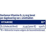 Davitamon - Vitamine D3 - Smelttabletten - 75mcg - 60+15 GRATIS