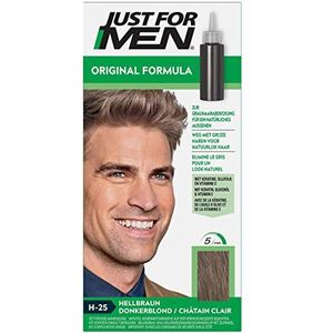 Just For Men Original Formula Lichtbruine Haarkleuring, Herstelt de Originele Kleur voor een Natuurlijke Look, H25