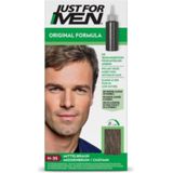 Just For Men Original Haarkleuring H35 Middenbruin - Haarverf voor Mannen - Professionele Grijsdekking in 5 Minuten - 100% Natuurlijke Uitstraling - Dekt tot 8 Weken - Vrij van Ammoniak