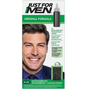 Just For Men - Kastanjebruine Haarkleurgel - Haarverf voor Heren - Dekt Wit Haar - Herstelt Oorspronkelijke Kleur