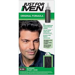 Just for Men Original Formula Zwarte Haarkleuring, Herstelt de Originele Kleur en Geeft een Natuurlijke Look, H55