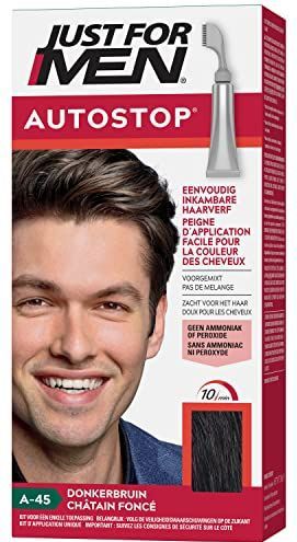 Just For Men - Autostop - Haarkleuring - Donkerbruin - 10 Minuten