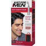 Just For Men Autostop Inkambare Haarverf Voor Wenkbrauw en Baard, Elimineert Grijs, Easy Comb-In, Zwart A-55