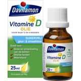 Davitamon vitamine D olie baby en kind - bevat vitamine D3 – vitamine D druppels suikervrij - 25ml