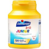 Davitamon Junior 3+ kauwvitamines - multivitamine kinderen - banaan - 120 stuks