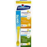 Davitamon Baby Eerste Vitamines – Vitamine D3 olie en Vitamine K Olie - 25ml + 10ml