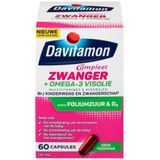 Davitamon Compleet Zwanger Multivitamine Omega 3 Visolie bij zwangerschap en kinderwens - 60 stuks