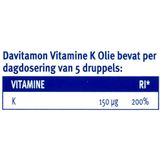Davitamon Vitamine K Olie - vitamine K baby - speciaal ontwikkeld voor baby’s die nog borstvoeding krijgen - 10 ml