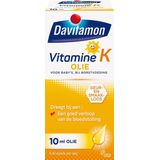 Davitamon Vitamine K Olie - vitamine K baby - speciaal ontwikkeld voor baby’s die nog borstvoeding krijgen - 10 ml