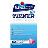 Davitamon Multi Boost 12+ Kauwvitamines - multivitaminen kinderen – aardbei smaak - 60 kauwtabletten