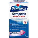 Davitamon Compleet Weerstand Kauwvitamines - Multivitamine - bosvruchten - 60 tabletten
