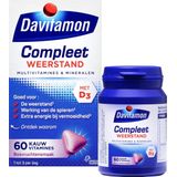 Davitamon Compleet Weerstand Kauwvitamines - Multivitamine - bosvruchten - 60 tabletten