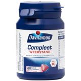Davitamon Compleet Weerstand - Kauwvitamines - Multivitamine - aardbei - 60 tabletten