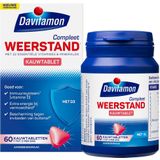 Davitamon Compleet Weerstand - Kauwvitamines - Multivitamine - aardbei - 60 tabletten