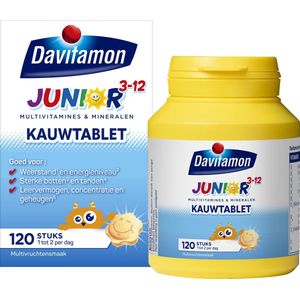 Davitamon Junior 3+ Kauwvitamines - Multifruit - 120 tabletten