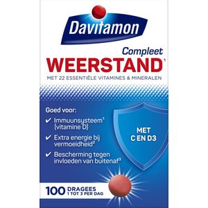 Davitamon Compleet Weerstand - Multivitamine en mineralen - 100 dagrees