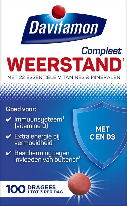 Davitamon Compleet Weerstand - Multivitamine en mineralen - 100 dagrees