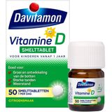 Davitamon Vitamine D Kinderen - Groei en Ontwikkeling - Voedingssupplement - Smelttablet 50 stuks