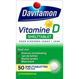 Davitamon Vitamine D Kinderen - Groei en Ontwikkeling - Voedingssupplement - Smelttablet 50 stuks