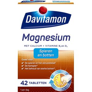 Davitamon Magnesium voor Spieren en Botten Tabletten