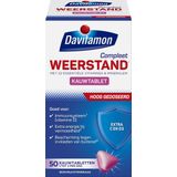 Davitamon Compleet Weerstand Forte met vitamine D - Multivitaminen en mineralen - Kauwtabletten 50 stuks