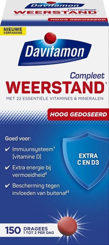 Davitamon Compleet Weerstand Forte met vitamine D - Multivitaminen en mineralen - 150 stuks