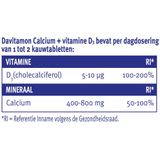 Davitamon - Calcium - Pepermuntsmaak - Voedingssupplement