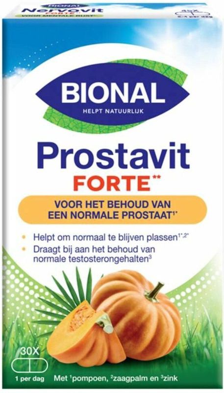 Bional Prostavit Forte - Supplement - Behoud normale prostaat en testosterongehalte – 30 capsules