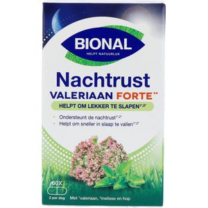Bional Nachtrust Forte – Supplement – Voedingssupplement met valeriaan en melisse – 60 capsules