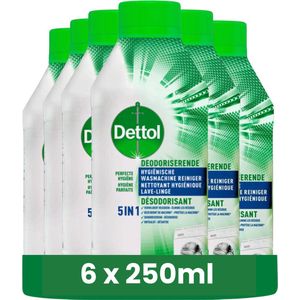 Dettol Wasmachine Reiniger Hygiëne - 250ml x 6 - Voordeelverpakking